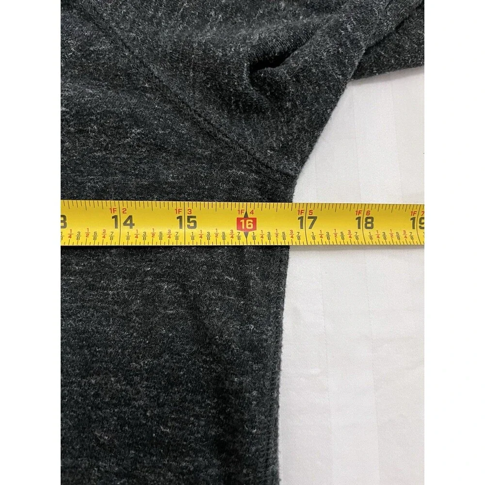 Nike Gym Vintage Hoodie Full Zip Charcoal Black Heathered Jacket Women's Large L
